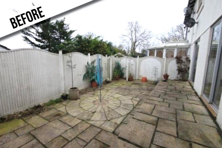 Carew-patio-before Patio before